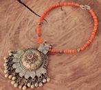 Zeer mooie antieke Carneool ketting met antieke hanger., Sieraden, Tassen en Uiterlijk, Antieke sieraden, Ophalen of Verzenden