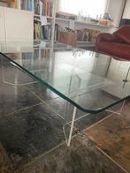 Glazen salontafel, Minder dan 50 cm, 100 tot 150 cm, Ophalen of Verzenden, Glas