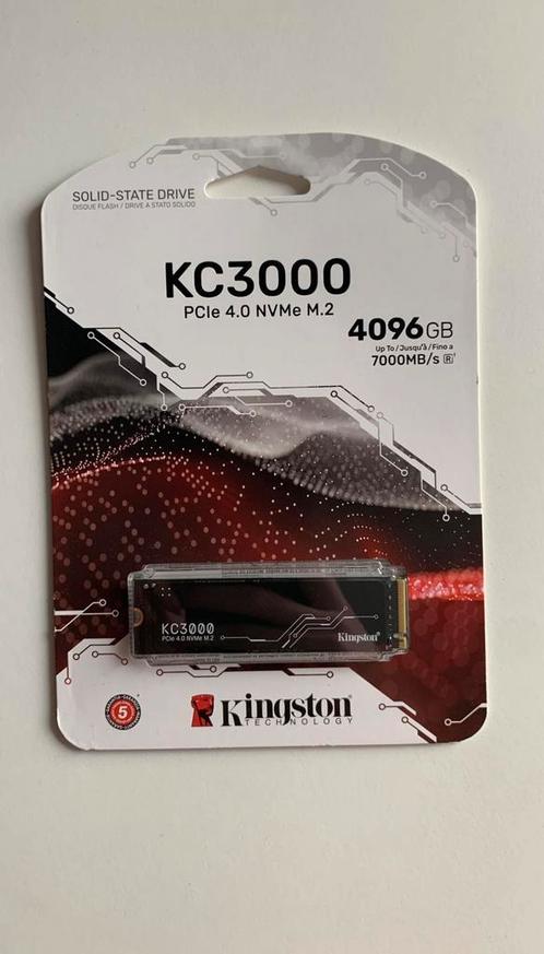 Kingston M2 4096GB, Computers en Software, Harde schijven, Nieuw, Desktop, Intern, SSD, Ophalen of Verzenden