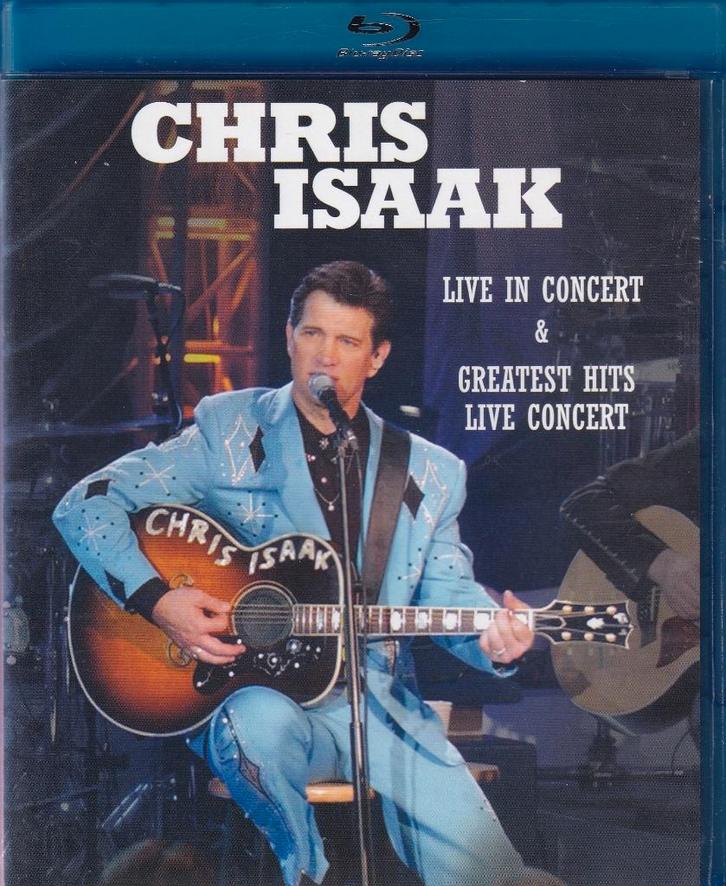 Te koop blu ray CHRIS ISAAK (LIVE IN CONCERT & GREATEST HITS, Cd's en Dvd's, Blu-ray, Zo goed als nieuw, Muziek en Concerten, Ophalen of Verzenden