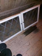 Glas in lood kastdeuren - wit glas, Doe-het-zelf en Verbouw, Deuren en Horren, Ophalen, Glas, Binnendeur, Minder dan 200 cm