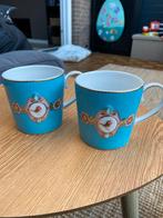 Blauwe Kopjes of Mokken van Pip, Huis en Inrichting, Keuken | Servies, Gebruikt, Ophalen of Verzenden, Overige stijlen, Kop(pen) en/of Schotel(s)