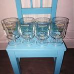 Irish Coffee glazen laag model met recept set van 4 stuks, Huis en Inrichting, Keuken | Servies, Ophalen, Glas of Glazen, Gebruikt