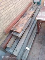 Houten balken te koop - 8 stuks van 3 meter, Doe-het-zelf en Verbouw, Hout en Planken, Ophalen, Gebruikt, Balk, Overige houtsoorten