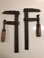 Oude vintage Houten Lijmklemmen (2 stuks), Ophalen of Verzenden, Gebruikt