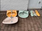 vintage wastafel lavabos 70er jaren oud pension, Ophalen, Zo goed als nieuw, Steen, Wastafel
