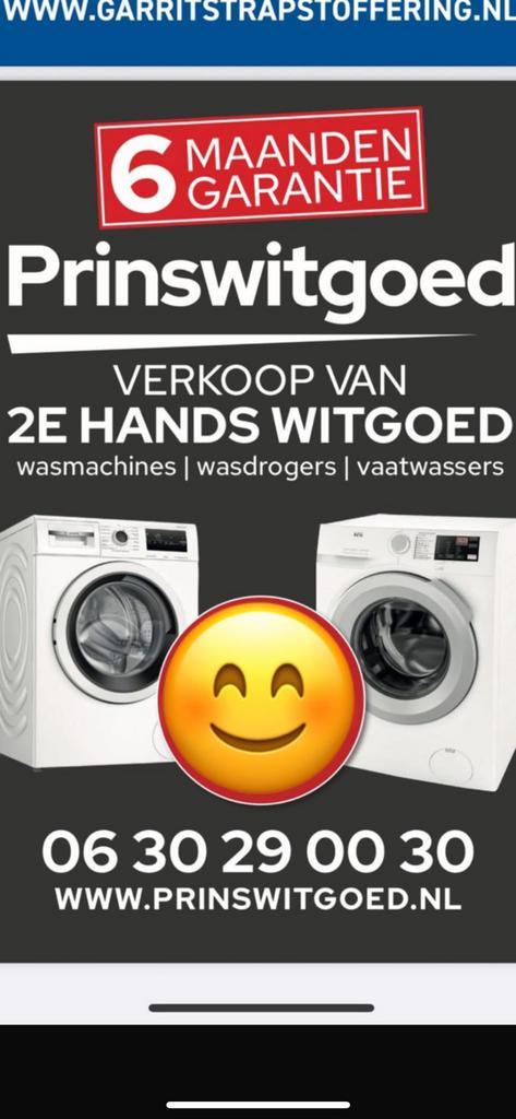AEG Bosch Siemens  Miele wasmachines met 6mnd garantie, Witgoed en Apparatuur, Wasmachines, Zo goed als nieuw, 6 tot 8 kg, 85 tot 90 cm