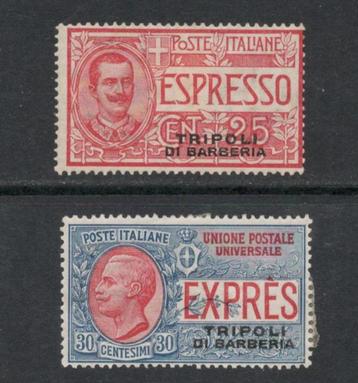 1909 serie-TRIPOLI DI BARBERIA-expresse Italiaanse-LEVANT  beschikbaar voor biedingen