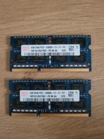 Hynix Laptop Geheugenkaarten 2x 4GB DDR3, Gebruikt, 8 GB, DDR3, Ophalen of Verzenden