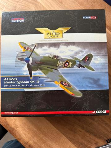 Corgi 1:72 diecast AA36503 Hawker Typhoon MR-X 1945 beschikbaar voor biedingen