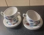 boerenbont theekoppen, Huis en Inrichting, Ophalen of Verzenden, Zo goed als nieuw, Kop(pen) en/of Schotel(s), Aardewerk