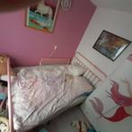 Roze meiden 2 persoonsbed zonder matras., Ophalen, 85 tot 100 cm, Zo goed als nieuw, Lattenbodem