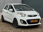 Kia Picanto 1.0 Cvvt Airco. L.M. Velgen, Vol. dealer onderh., Auto's, Voorwielaandrijving, Euro 5, Stof, Zwart