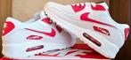 Nike air max 90 Wit/Rood Maat 41, Wit, Nieuw, Ophalen of Verzenden, Sneakers of Gympen