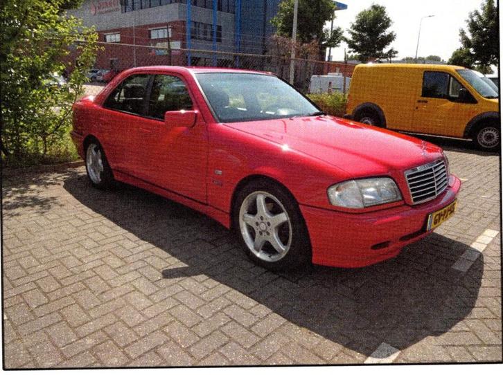 Mercedes-Benz C-Klasse 2.8 C280 Sedan AUT U9 1993 Rood, Auto's, Mercedes-Benz, Particulier, C-Klasse, ABS, Achteruitrijcamera