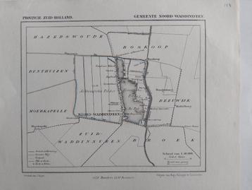 193 / Noord Waddinxveen Moerkapelle Litho van J. Kuyper beschikbaar voor biedingen