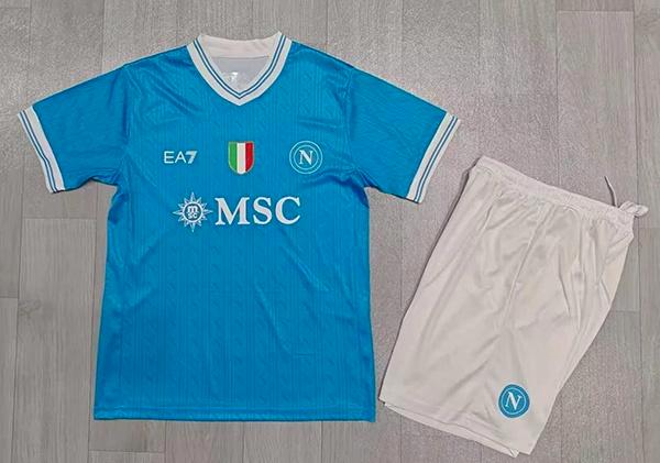 Napoli kids tenue 2025-2026, Sport en Fitness, Voetbal, Nieuw, Set, Maat XS of kleiner, Ophalen of Verzenden