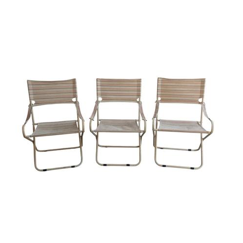 Vintage Fiam Italy klapstoel, tuinstoel, Tuin en Terras, Tuinstoelen, Gebruikt, Overige materialen, Inklapbaar, Ophalen
