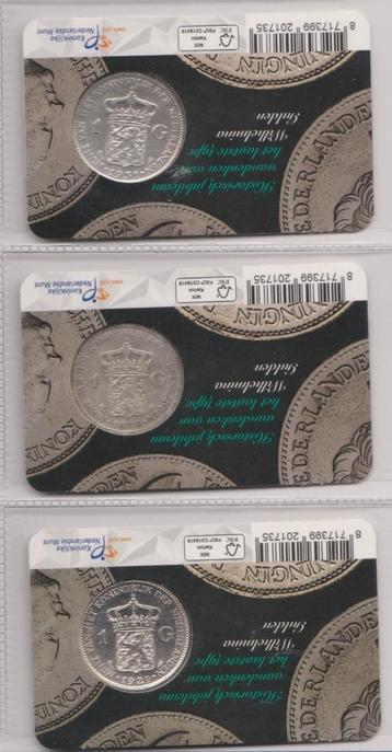 Coincards Laatste gulden Wilhelmina 1929/30 en 31, lees beschikbaar voor biedingen