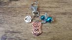 Hanger Sleutelhanger Franse bulldog met lucky angel, Hobby en Vrije tijd, Kralen en Sieraden maken, Verzenden, Nieuw, Hanger