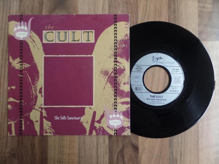 single  The Cult - She Sells Sanctuary, Cd's en Dvd's, Vinyl Singles, Gebruikt, Single, Rock en Metal, 7 inch, Ophalen of Verzenden