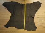 Donkerbruin Echte suede geiten leren lap, Hobby en Vrije tijd, Stoffen en Lappen, Ophalen of Verzenden