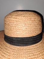 Hoed van stro/raffia mt 56 heren ^, Ophalen of Verzenden, Gedragen, 57 cm (M, 7⅛ inch) of minder, Hoed