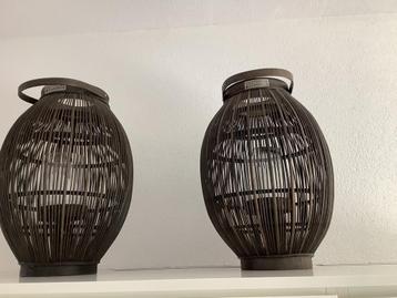 Lifestyle lantaarns zwart hoogte 45 cm beschikbaar voor biedingen