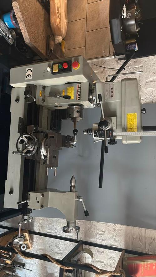 Draaibank Hq400/3a combi draaibank / freesbank . Modelbouw, Doe-het-zelf en Verbouw, Gereedschap | Freesmachines, Zo goed als nieuw