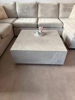 Luxe marmerlook salontafel – (nieuwstaat), Ophalen, 50 tot 100 cm, Vierkant, 50 tot 100 cm