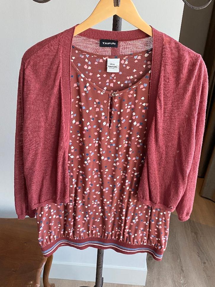 Als nieuw. Taifun. Top en vest. Maat 40., Kleding | Dames, Tops, Zo goed als nieuw, Maat 38/40 (M), Lange mouw, Ophalen of Verzenden