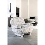 ⚠️OP=OP⚠️Scandinavische Fauteuil Jardy gemleerde stof grijs, Ophalen, Hout, Nieuw, 75 tot 100 cm