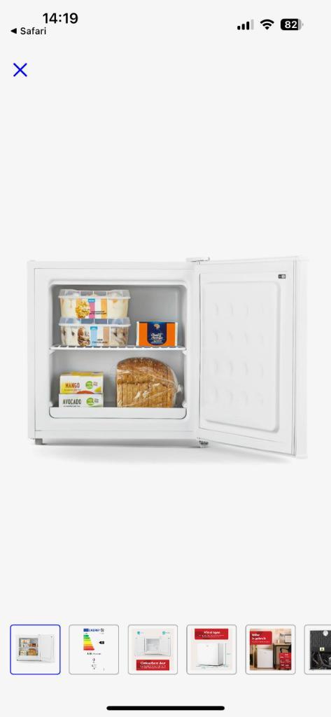 Mini vriezer Tomado, Witgoed en Apparatuur, Vriezers en Diepvrieskisten, Zo goed als nieuw, Vrijstaand, Vrieskist, Minder dan 85 cm