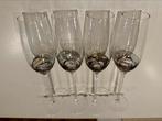 4 vintage (art nouveau) champagne glazen, Verzamelen, Glas en Borrelglaasjes, Ophalen of Verzenden, Zo goed als nieuw, Overige typen