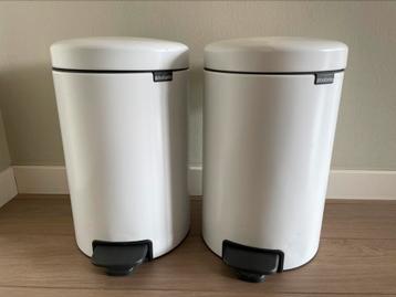 2x Brabantia NewIcon 12 liter pedaalemmers €15,00/stuk beschikbaar voor biedingen