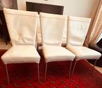 6 Eetkamerstoelen - Gebruikt, Ophalen, Gebruikt, Wit, Vijf, Zes of meer stoelen