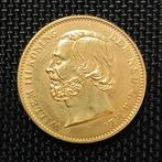 20 Gulden 1851 - Willem III negotiepenning houd vergulding, Koning Willem III, Verzenden, Losse munt, Goud