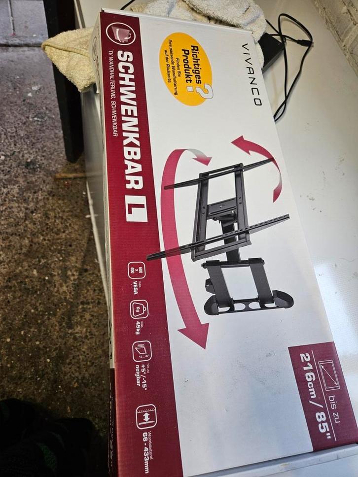 Vivanco TV Wandhouder Zwenkbaar L - Nieuw in doos, Audio, Tv en Foto, Televisiebeugels, Nieuw, Ophalen of Verzenden