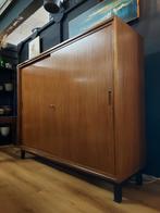Vintage wandkast teak wandmeubel schuifdeur kast, Huis en Inrichting, 25 tot 50 cm, Ophalen of Verzenden, Zo goed als nieuw
