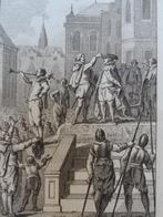 gravure huldiging van de hertog van Anjou Vinkeles, 18e eeuw, Verzenden