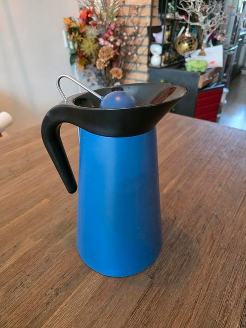 Nicolai Carels thermoskan blauw, Huis en Inrichting, Keuken | Tupperware, Zo goed als nieuw, Overige typen, Blauw, Ophalen of Verzenden