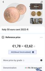 Italiaanse 50 cent graded AU, Postzegels en Munten, Munten | Europa | Euromunten, Italië, Ophalen of Verzenden, 50 cent