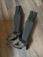 Prachtig bijzondere laarzen Hogan, Verzenden, Zo goed als nieuw, Zwart, Hoge laarzen