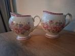 2 Claire & Eef Melkkannetjes met Bloemenmotief, Gebruikt, Overige typen, Ophalen of Verzenden, Overige stijlen