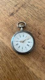 Zilveren zak horloge, Sieraden, Tassen en Uiterlijk, Horloges | Antiek, Ophalen, Zilver, Overige merken