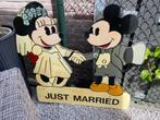 huwelijk trouwen mickey en minnie mouse bord te koop, Zo goed als nieuw, Ophalen