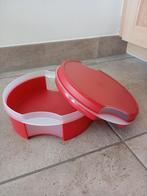 Tupperware koektrommel, zoetdoos, vensterbus, snoeptrommel, Ophalen of Verzenden, Zo goed als nieuw, Rood, Overige typen