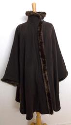 Bruine wol/cashmere poncho/mantel van Damo Donna! L/XL/XXL, Kleding | Dames, Verzenden, Zo goed als nieuw, Maat 46/48 (XL) of groter