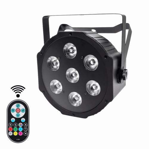 DJLicht 70W RGB en Strobo Led Par 7x10 met afstandsbediening, Geluidgestuurd, ., Nieuw, Ophalen of Verzenden