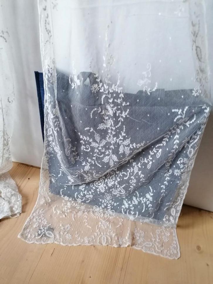 Kanten sjaal, sluier victoriaans interbellum klederdracht, Antiek en Kunst, Antiek | Kleding en Accessoires, Ophalen